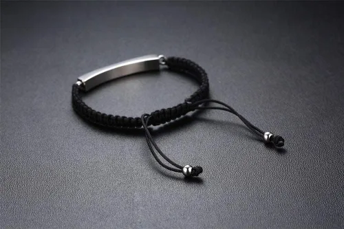 Vista 61 de Pulsera de urna personalizada para cenizas, recuerdos de joyería de cremación para mujeres y hombres, pulsera ajustable de cuerda tejida hecha a