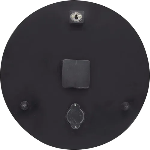 Vista 3 de Taylor Bourbon Barrel - Reloj y termómetro de poliresina para interiores y exteriores, decoración del hogar para jardín, patio, piscina y áreas