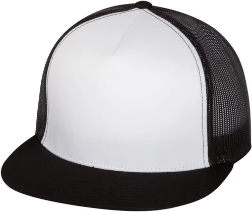 Vista 47 de Flexfit - Gorra ajustable de malla elástica en dos tonos Negro