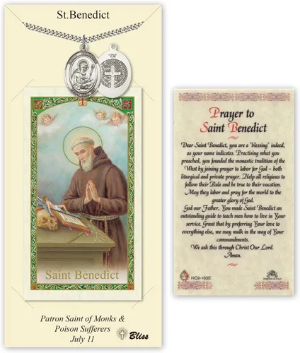 Vista 18 de Medalla de peltre Nuestra Señora de la Consolación con tarjeta de oración santa laminada