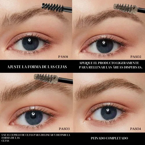 Vista 4 de Máscara de Cejas con Tinte Espesante, Esculpe Rápido las Cejas, Impermeable, A Prueba de Transferencia, Cepillo para Rellenar las Cejas y Cubrir