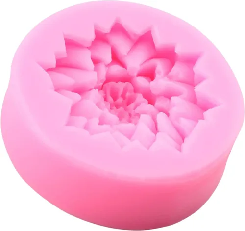 Vista 7 de Moldes de silicona de flores de crisantemo para fondant de flores de margarita para decoración de tartas, decoración de cupcakes, pasta de goma