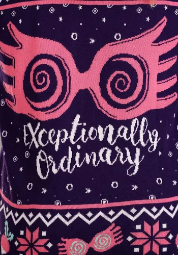 Vista 6 de Suéter feo de Harry Potter Luna Lovegood para adultos, Multicolor