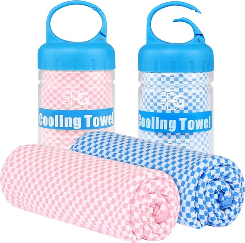 Vista 12 de BOGI Toallas refrescantes para cuello y cara, toalla suave y transpirable para enfriamiento instantáneo, se mantiene fresca para yoga, deportes