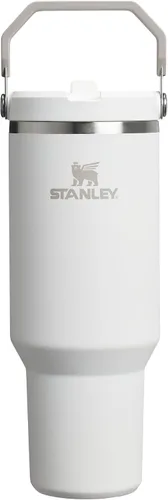 Vista 51 de STANLEY IceFlow 2.0 - Vaso con pajilla abatible con asa, 30 onzas, tapa giratoria y popote abatible, botella de agua a prueba de fugas, acero Tiza