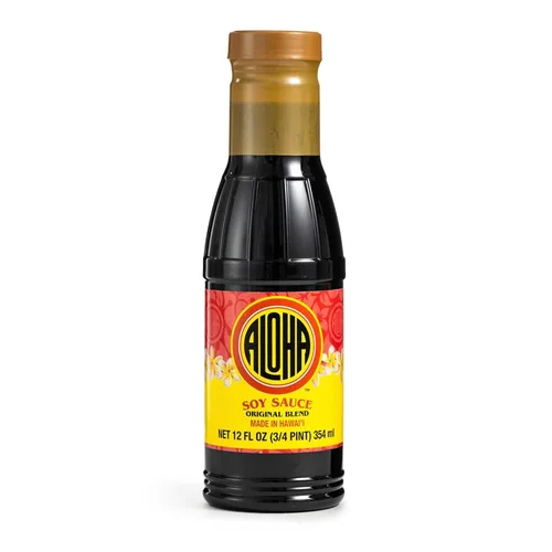 Vista 10 de Salsa de soja Aloha, baja en sal, 12 onzas Enjoy authentic Hawaiian flavor with 25% less sodium for marinades, stir-fries, dipping sauces and
