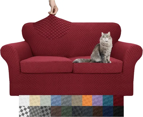 Vista 30 de YEMYHOM - Fundas elásticas para cojín individual, protector de sofá, silla, asiento, funda deslizante, funda suave de sofá, reemplazo, grande, a