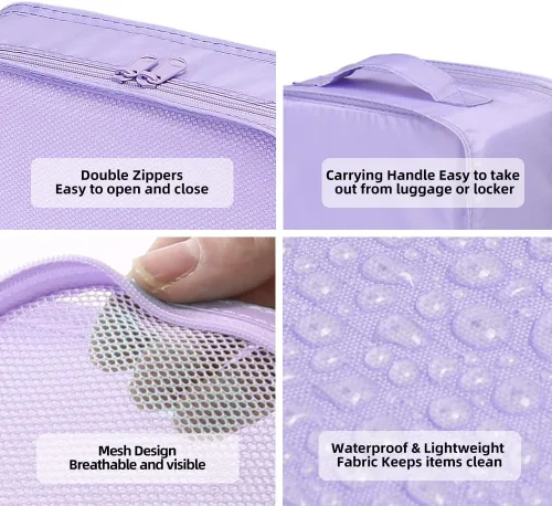 Vista 3 de Cubos JJ POWER de empacado para viajes. Bolsas de viaje que incluye bolsa de zapatos