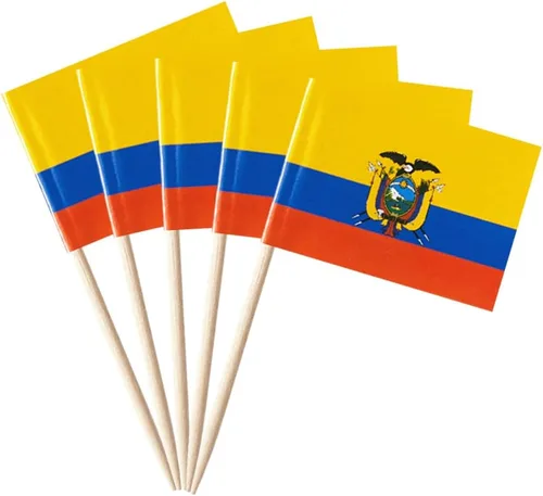 Vista 27 de stidsds 100 banderas de Antigua y Barbuda con palillos de dientes de Antigua y Barbuda, mini adornos pequeños para cupcakes de Antigua y Barbuda