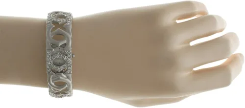 Vista 4 de Peugeot - Reloj de pulsera para mujer color plateado mate con doble C