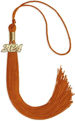 Vista 154 de Endea Graduation - Borla de un solo color con fecha dorada (Oro Antiguo, 2020)