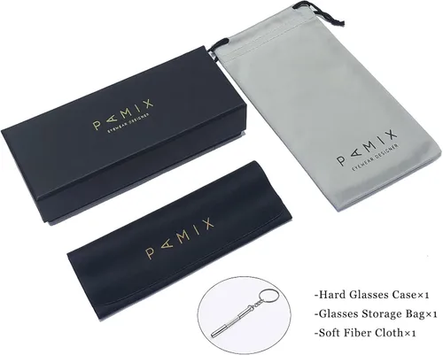 Vista 4 de PAMIX Gafas de sol cuadradas de moda para hombre y mujer estilo retro estilo degradado 100 protección UVAUVB