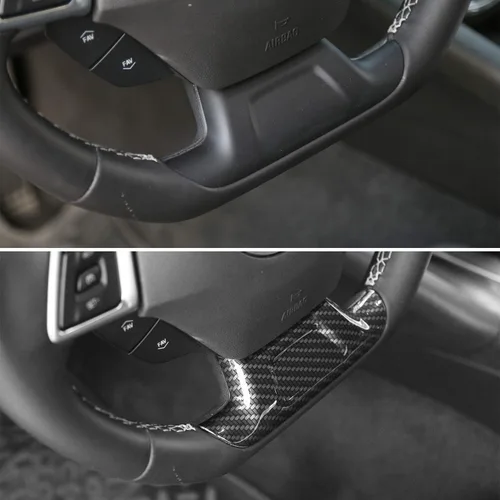 Vista 5 de Voodonala Cubierta de fibra de carbono para volante Chevrolet Chevy Camaro Accesorios interiores 2017-2025