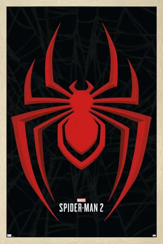 Vista 7 de Trends International Marvel's Spider-Man 2 - Póster de pared con icono de Miles Morales, 22.4 pulgadas de largo x 14.7 pulgadas de ancho, versión