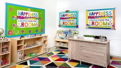 Vista 2 de Sproutbrite Juego de 2 pósteres educativos de 13.5 x 39 pulgadas, pósteres para profesores, pósteres positivos para el aula y decoración de pared