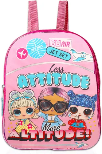 Vista 2 de LOL Surprise - Juego de mini mochila para niñas, paquete con mochila LOL Surprise de 11 pulgadas, calcomanías, botella de agua, más Mochila LOL