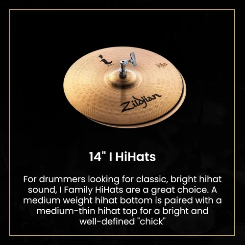 Vista 3 de Zildjian ILHPRO I Pro Gig - Paquete de platillos con bolsa de platillo, baquetas y paño de pulido Austin Bazaar