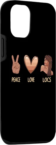 Vista 3 de Funda para iPhone 15 Cool Locs para mujeres y niñas, diseño de melanina negra