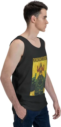 Vista 4 de Anime Manga Dorohedoro Tank Top Hombre Verano Cuello Redondo Chaleco Algodón Moda Sin Mangas Camiseta