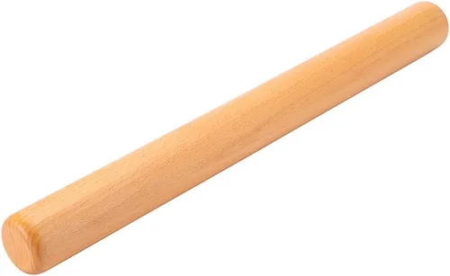Vista 8 de Rodillo francés clásico de madera de bambú para hornear pizza pastel galleta, 13 pulgadas