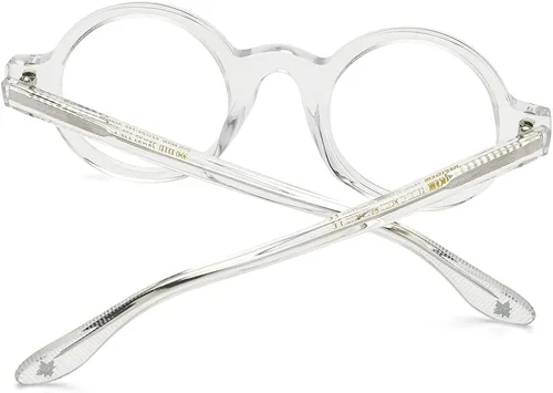 Vista 6 de HEPIDEM Gafas ópticas redondas de acetato para hombre, gafas ópticas, gafas de marco Zolman