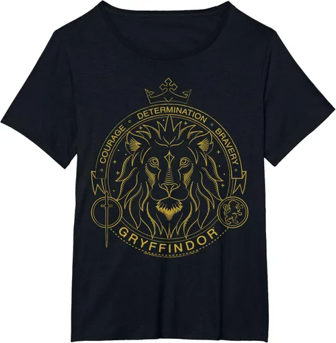 Vista 12 de Harry Potter Camiseta Gryffindor Line Art Lion Symbol, Negro