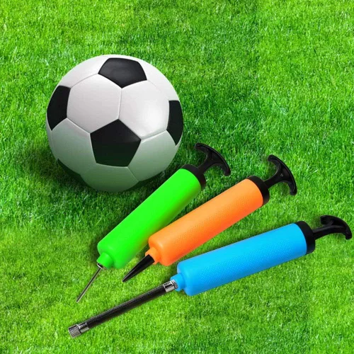 Vista 3 de Bomba de bolas para baloncesto, fútbol, voleibol, rugby, waterpolo y otros inflatables. Bomba de aire, agujas y boquillas incluidas.
