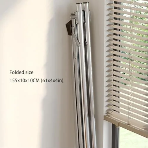Vista 6 de Estante de secado ajustable para ropa interior y exterior, soporte plegable de acero inoxidable, colgador de ropa resistente