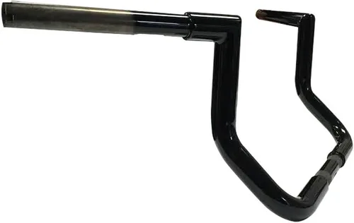 Vista 2 de Dominator Industries Manillar Bagger Ape de corte ingletador de 1 1/4 pulgadas, elevación de 10 pulgadas, negro brillante, compatible con Electra