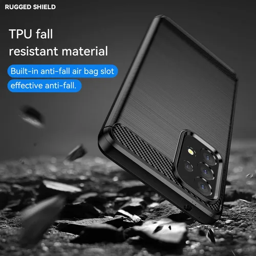 Vista 3 de M MAIKEZI Funda para Samsung A53 5G, funda para Galaxy A53 5G, con protector de pantalla HD, absorción de golpes flexible de TPU parachoques de goma