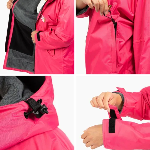 Vista 3 de COR Surf Parka de natación para jóvenes y adultos Chaqueta de natación resistente a la intemperie con opciones de tamaño para hombres, mujeres