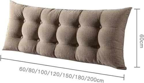 Vista 2 de Bedside Cushion Headboard Backrest Reading Cushy Bed Wedge Pillow Bedside Cushion Bolster Backrest Positioning Support Pillow for Sofa Bed