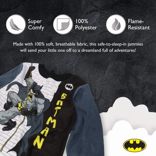 Vista 3 de DC Comics Boys Batman Pajama Set