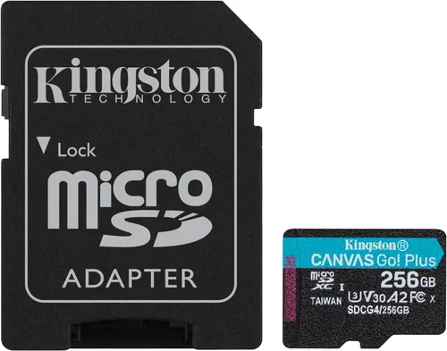 Vista 10 de Kingston Canvas Go Plus 512GB Tarjeta microSD Hasta 200 MB/s Clase 10, UHS-I, U3, V30, A2 SDCG4/512GB Hasta 200 MB/s, UHS-I, V30, U3, Clase