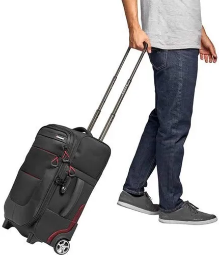 Vista 8 de Manfrotto Reloader Air-55 Pro Light Camera Roller Bag para videocámaras, DSLR, cámaras reflejas profesionales, capacidad para hasta 2 cuerpos