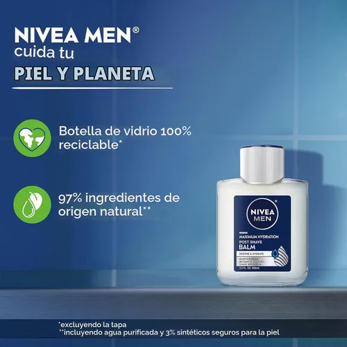 Vista 10 de NIVEA FOR MEN bálsamo para después de afeitarse, 3.30 oz.