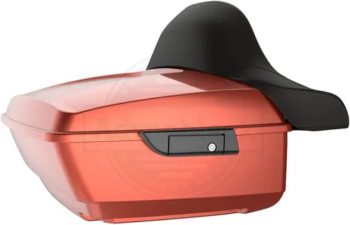 Vista 76 de Moto Onfire King Tour - Maletero con almohadilla de respaldo para Harley Touring 1997+ (Barracuda Silver)