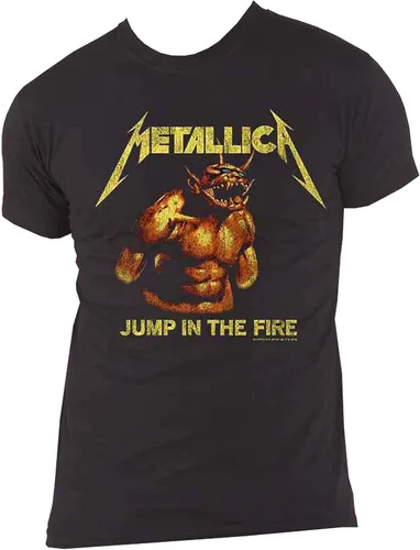 Vista 4 de Metallica - Camiseta 'Jump in The Fire Vintage' (negro)