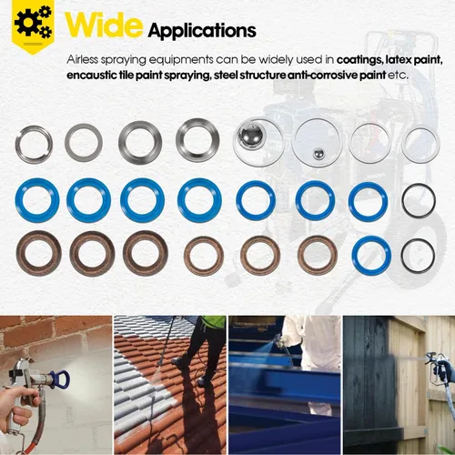 Vista 6 de 248213 Kit de reparación de bomba de jeringa sin aire para pulverizador de pintura Graco 1095 1595 5900, reemplazo para 248-213