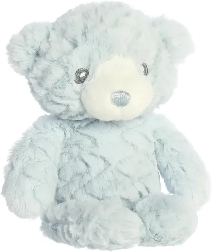 Vista 2 de Aurora Snuggly Huggy Bear - Animal de peluche para bebé, compañero reconfortante, juego imaginativo, color azul, 7 pulgadas