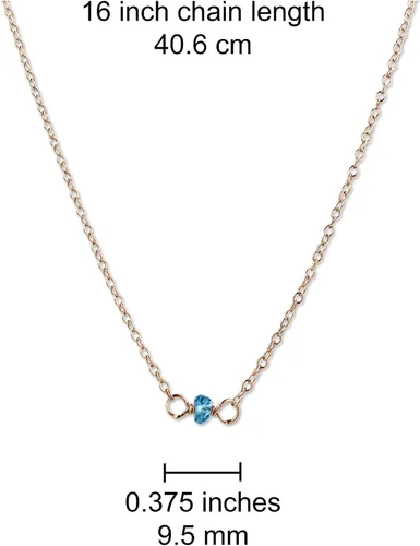 Vista 106 de Gargantilla de piedra natal – Regalo de cumpleaños, regalo para niña, mujer, amiga, hija, esposa, mamá, ella, joyas de piedras preciosas para uso