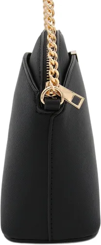 Vista 3 de FashionPuzzle Saffiano Bolso bandolera pequeño con correa de cadena