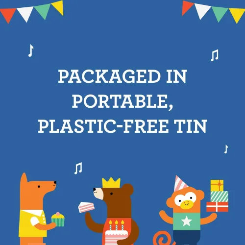 Vista 7 de Petit Collage Juego magnético de animales de fiesta, mesa de juego magnética para mezclar y combinar, ideal para mayores de 3 años, incluye 2