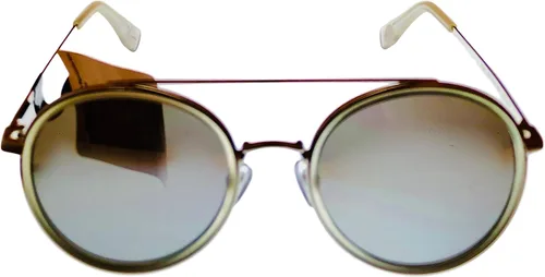 Vista 2 de Converse H109 - Gafas de sol de metal redondas para hombre, color plateado