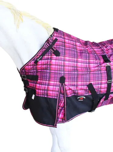 Vista 3 de Challenger Horse 1200D Turnout Waterproof Fleece Lined Medium Winter Blanket 3B108LG
