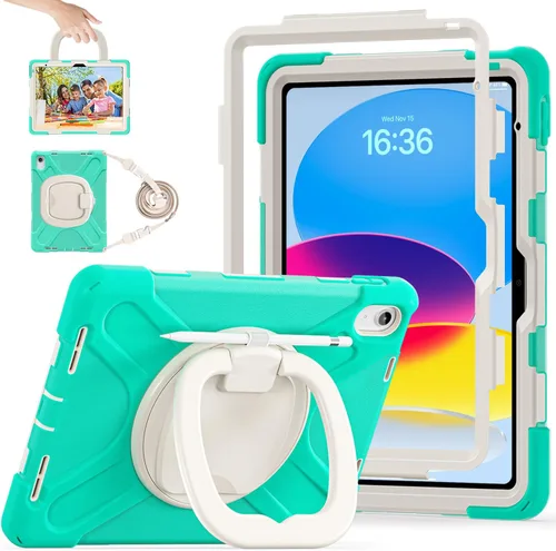 Vista 13 de Funda para iPad de 11ª Generación 11" (A16) 2025, iPad de 10ª Generación 10.9" 2022, Funda a Prueba de Golpes para Niños con Protector de Pantalla