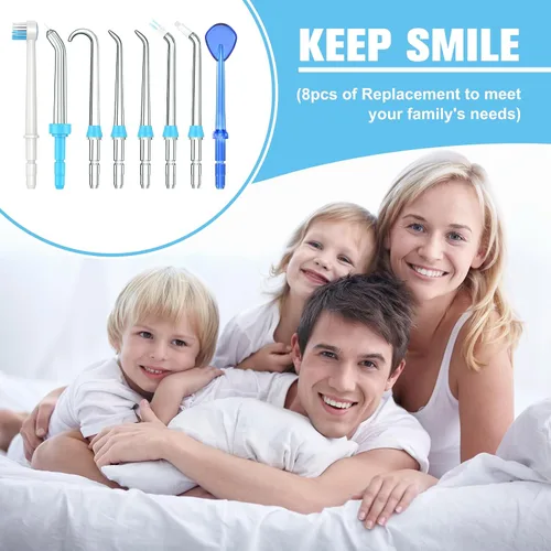Vista 3 de Puntas de repuesto para irrigador dental Waterpik, puntas de repuesto clásicas compatibles con irrigador oral Waterpik, cabezales de cepillo
