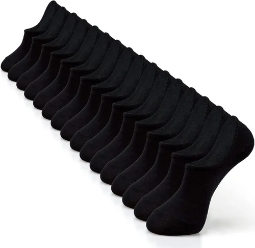 Vista 13 de IDEGG - Calcetines invisibles para hombre de corte bajo, calcetines cortos de tobillo para hombres, calcetines deportivos casuales con agarre A-8