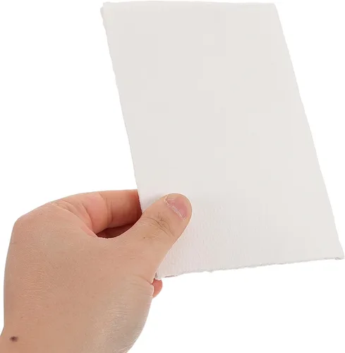 Vista 4 de DOITOOL 20 Sheets Handmade Cotton Watercolor Paper with Rough Deckled Edge, Textured White Art Paper for Painting, Crafts, Invitations, and Artistic