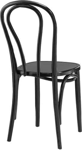 Vista 4 de Modway Eon - Silla de cocina y comedor de madera de olmo natural, color negro, totalmente montada